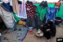 رفح کے ایک کیمپ میں بے سرو سامانی کی صورتحال کی ایک تصویر، فوٹو 18 دسمبر 202