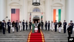 امریکی صدر جو بائیڈن کی طرف سے بھارتی وزیر اعظم نریندر مودی کے لیے اسٹیٹ ڈنر کے موقع پر لی گئی ایک تصویر ۔ فوٹو اے پی 22 جون 2023